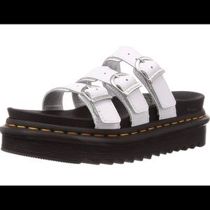 Dr. Martens Blaire Slide Sandals White 9 NEW in BOX!